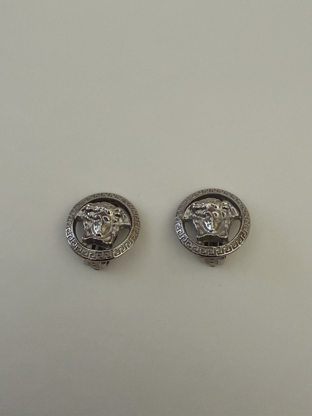 Versace Medusa Circle Clip On Earrings - Picture 2 of 4